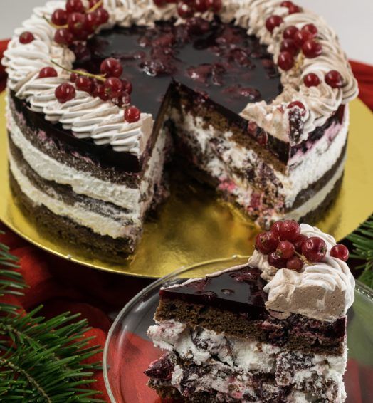 Boozy Sour Cherry Cake