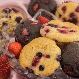 Muffins cu fructe de pădure