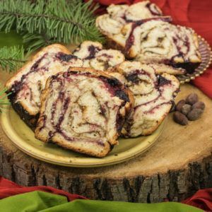 Babka cu fructe de padure si cioco